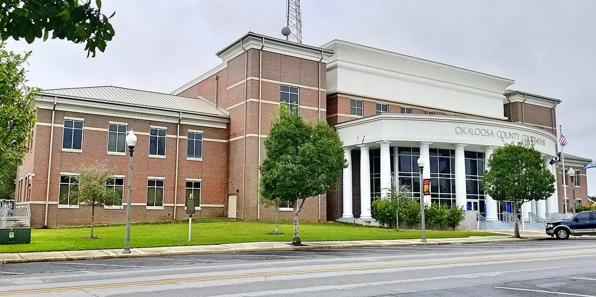 Okaloosa County, FL — The 68,500-square-foot,  $27.3 million new courthouse was completed in 2018 after the former courthouse was closed in 2016.