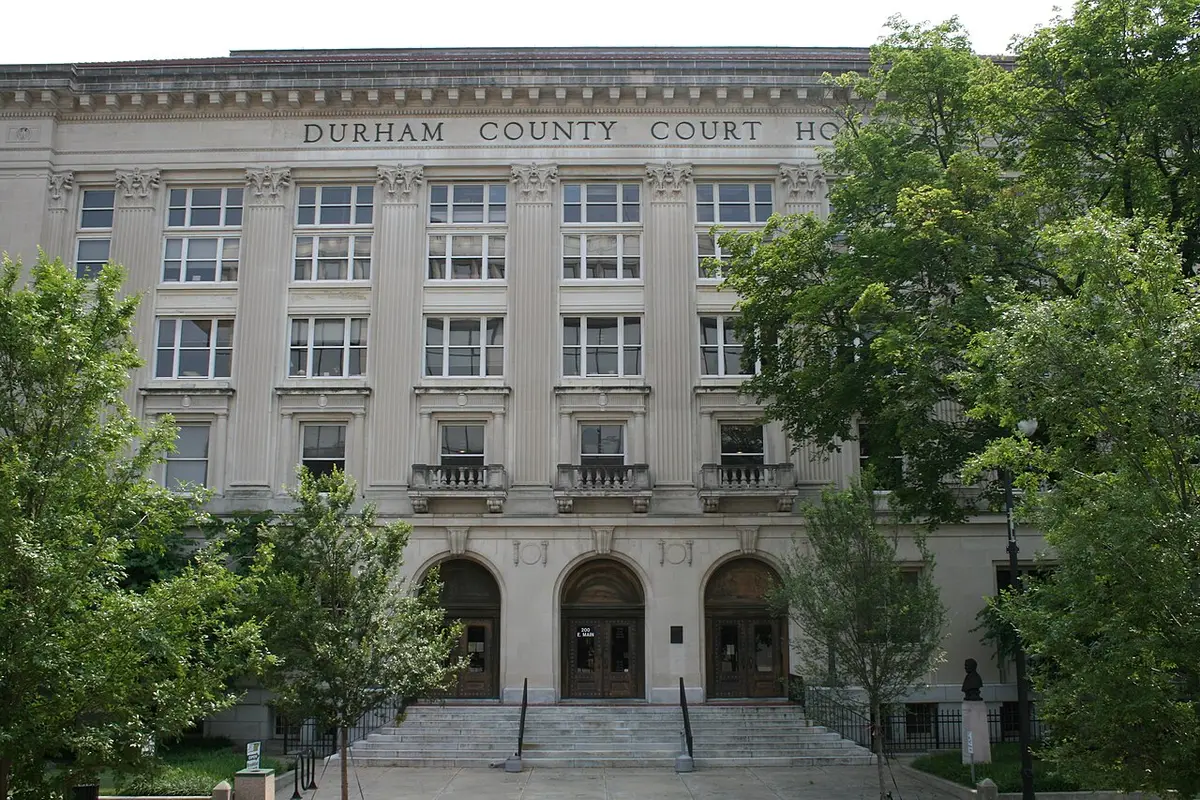 Durham County, NC — Durham County Courthouse at 200 East Main Street in Durham, North Carolina.