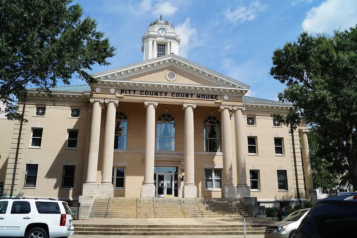 Pitt County, NC — Pitt County Courthouse located at 100 W. Third St., Greenville, NC