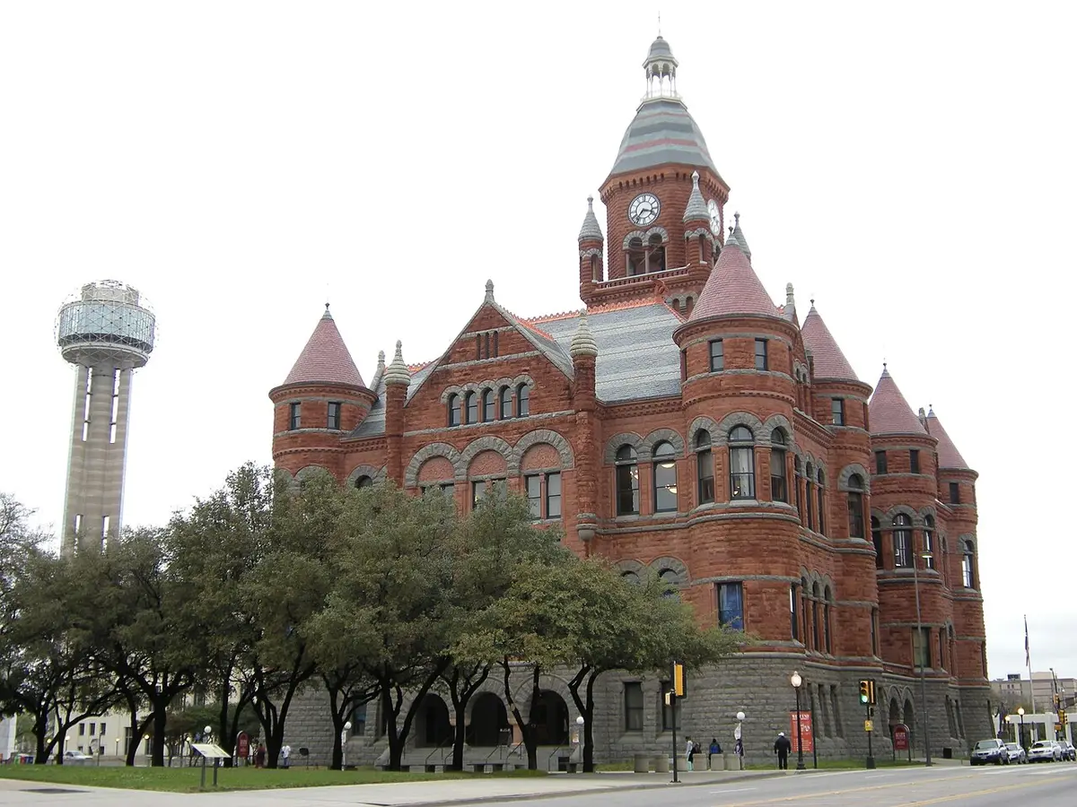 Dallas County, TX — Old Red Museum, formerly Dallas County Courthouse ("Old Red Courthouse"), Dallas, Texas.