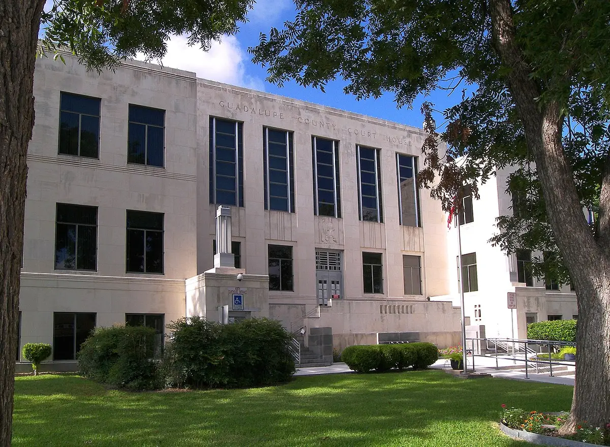 Guadalupe County, TX — The Guadalupe County, Texas courthouse located in Seguin, Texas, United States. The courthouse was listed on the National Register of Historic Places on December 15, 1983 as a contributing structure o